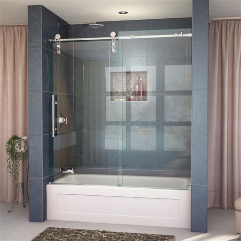 stainless steel enclosure shower over tub|fully enclosed shower cubicles.